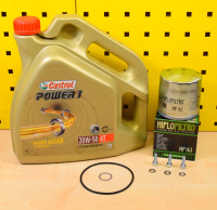 Ölwechselset 4l Castrol 20w50 + HF 163 + Dichtungen
