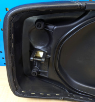 Original Sitzbank schwarz, Keder weiß Vespa GTS GTV ab 14