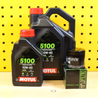 Ölwechselset 5l Motul 5100 10w40 + Ölfilter...