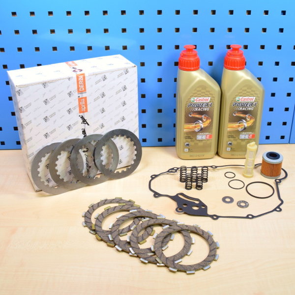 Original Kupplung Aprilia 125 4T groß mit Ölwechselset 2l Castrol 5w40