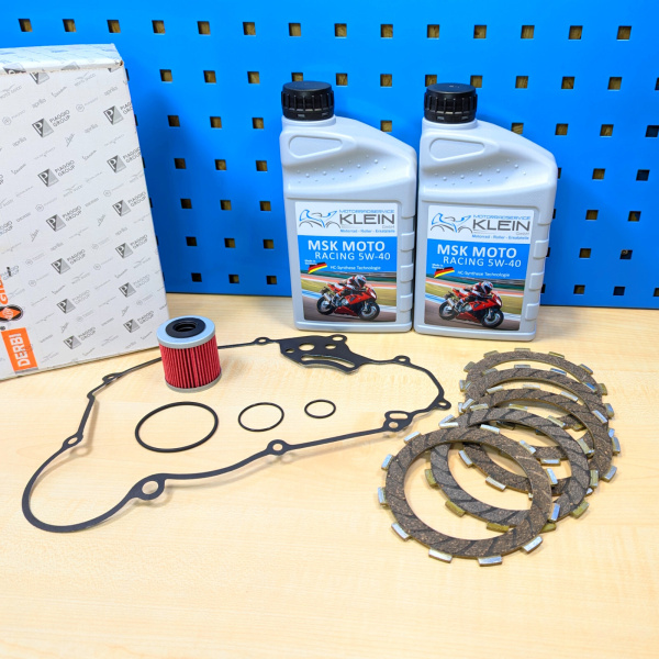 Original Kupplung Aprilia 125 4T + Ölwechselset mit 2l MSK 5w40