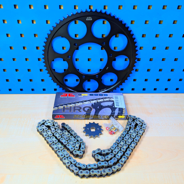 Kettensatz Aprilia RX 125 und Mondial HPS mit O-Ring Kette