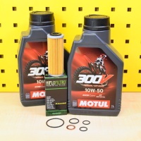 Ölwechselset KTM 350 mit Motul 300V 10w50 +...