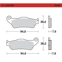 Moto-Master Bremsbelagsatz Racing 0930-11