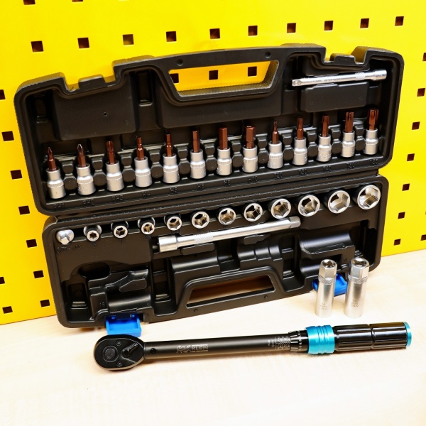 MSK Drehmomentschlüssel Set 3/8 Zoll 30tlg. für Motorrad Roller Quad