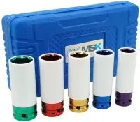 MSK Radnuss Satz 5-tlg. 15, 17, 19, 21, 22mm Auto...