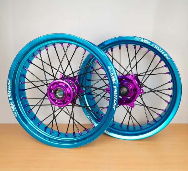 Radsatz 3.5+5.0x17 light blue / purple / black / purple