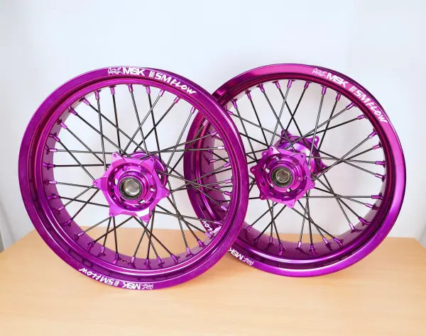 Radsatz 3.5+5.0x17 purple / purple / black / purple