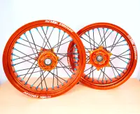 Radsatz 3.5+5.0x17 orange / orange / black / light blue