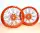 Radsatz 3.5+5.0x17 orange / orange / black / light blue