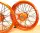 Radsatz 3.5+5.0x17 orange / orange / black / light blue