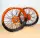 Radsatz 3.5+5.0x17 bicolor fade black-orange / orange / black / orange