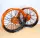 Radsatz 3.5+5.0x17 bicolor fade black-orange / orange / black / orange