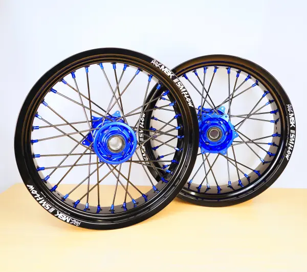 Radsatz 3.5+5.0x17 black / d-blue / black / d-blue