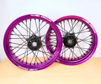 Radsatz 3.5+5.0x17 purple / black / black / black