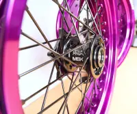 Radsatz 3.5+5.0x17 purple / black / black / black