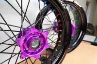 Radsatz 3.5+5.0x17 black / purple / black / colorful