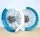Radsatz 3.5+5.0x17 bicolor straight lightblue-white / rainbow / rainbow / light blue