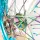 Radsatz 3.5+5.0x17 bicolor straight lightblue-white / rainbow / rainbow / light blue