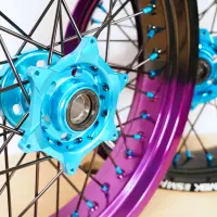 Radsatz 3.5+5.0x17 bicolor fade black-purple / light-blue...