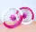 Radsatz 3.5+5.0x17 bicolor straight white-pink / pink / white / pink