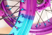 Radsatz 3.5+5.0x17 bicolor faded lightblue-purple /...