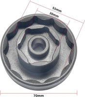 MSK Kombinuss 30 / 55 mm Ducati 1098 - V4