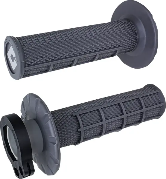 ODI Griffgummi Set grau V2 Lock-On half-waffle