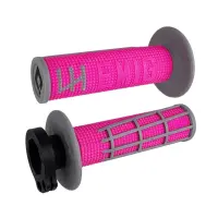 ODI Griffgummi Set pink/grau Emig 2.0 Lock-On half-waffle