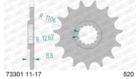 Ritzel 520 - 14 Zähne für KTM Husqvarna GasGas