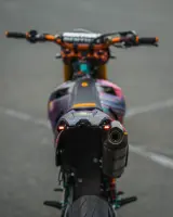 Levano Alu Kennzeichenhalter schwarz klappbar KTM EXC 2012 - 2016