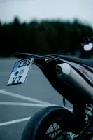 Levano Alu Kennzeichenhalter schwarz klappbar KTM EXC...