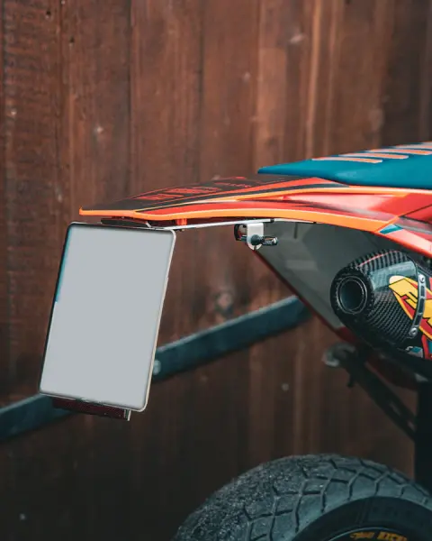 Levano Alu Kennzeichenhalter schwarz klappbar KTM EXC 2024 -