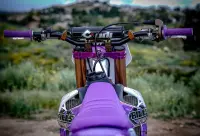 ODI Griffgummi Set purple / lila V2 Lock-On half-waffle