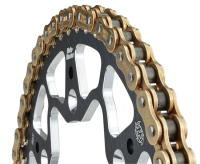 Moto-Master Kette V6 mit 120 Glieder 520 gold X-Ring