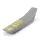 Onegripper - #1 Sitzbankbezug ribbed hellgrau/gelb