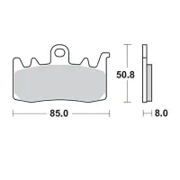 Moto-Master Bremsbelagsatz 408001 Road Pro Sintermetall