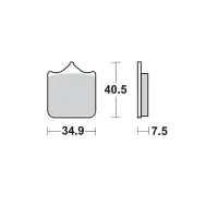Moto-Master Bremsbelagsatz 405501 Road Pro Sintermetall