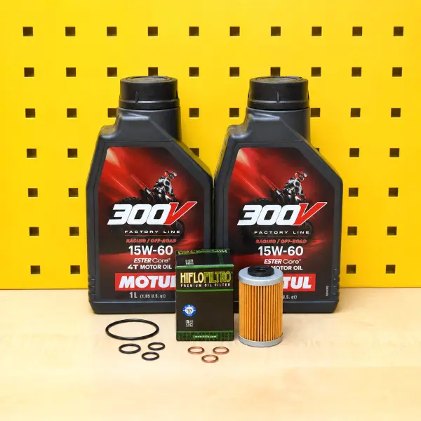 Ölwechsel-Set Husaberg mit Motul 300V 15w60
