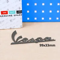 Original Vespa Logo grau/schwarz Aufkleber 100x33mm