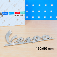 Original Vespa Logo Chrom/silber Aufkleber 150x50mm