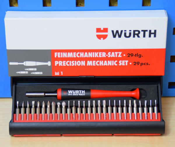 Würth Bitset für Feinmechanik, 29 Tlg.
