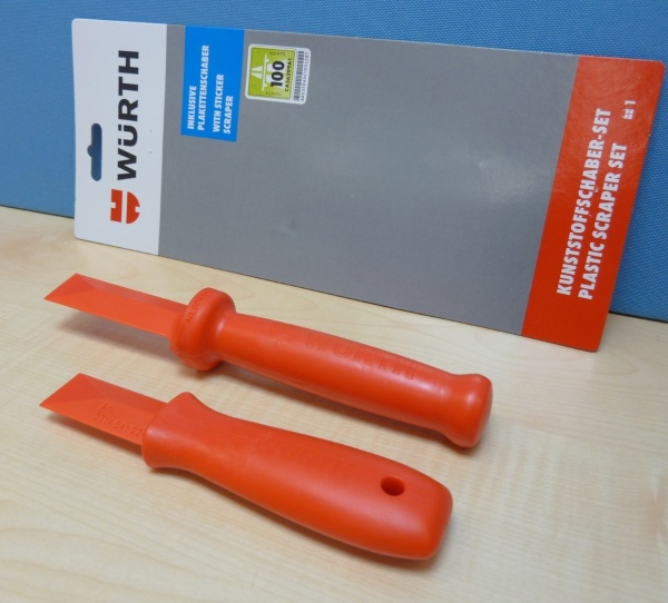 Würth Schaber-Set aus Kunststoff mit 2 Schaber