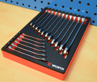 Würth Ringmaul Schlüssel Satz 6-22mm in Schaumeinlage