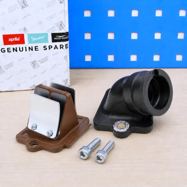 Original Piaggio Ansaugstutzen + Membranblock Set 125er 2-Takt