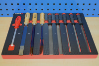 Würth Feilen und Schaberset in Carbonschaumeinlage