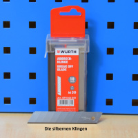 Würth Ersatzklingen für Cuttermesser 18mm 50...