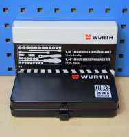 Würth Zebra Ratschenkasten 34 tlg. mit 1/4 Zoll Ratsche