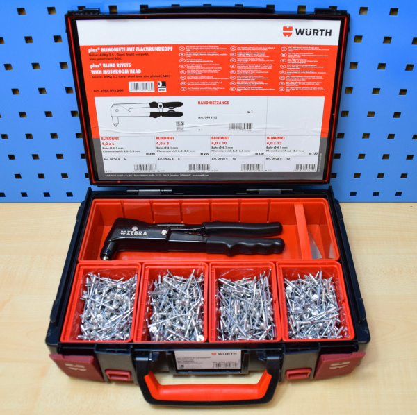 Würth Nietensortiment im Systemkoffer Nieten Set