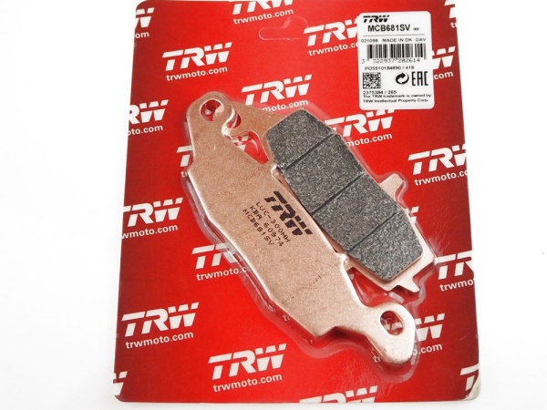 Bremsbeläge Sinter für Tokico Lefthandbrake Dixer Lefty  Sattel oben